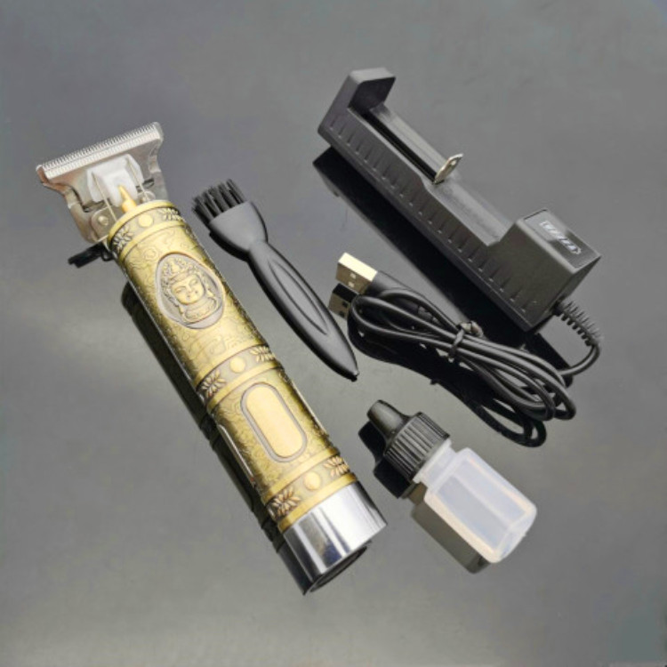 t9油头雕刻电推剪剃光头推白修边理发器发廊专业刻痕佛头电推子