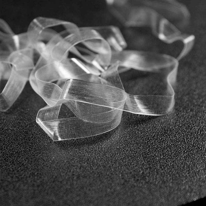 tpu透明磨砂肩带透明松紧带隐形美背肩带弹力带5mm6mm服装辅料