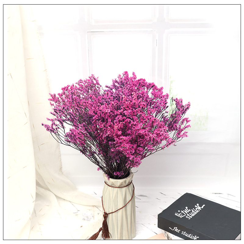 云南厂家永生吸色水晶花干花批发家居插花装饰插花各色水晶永生花