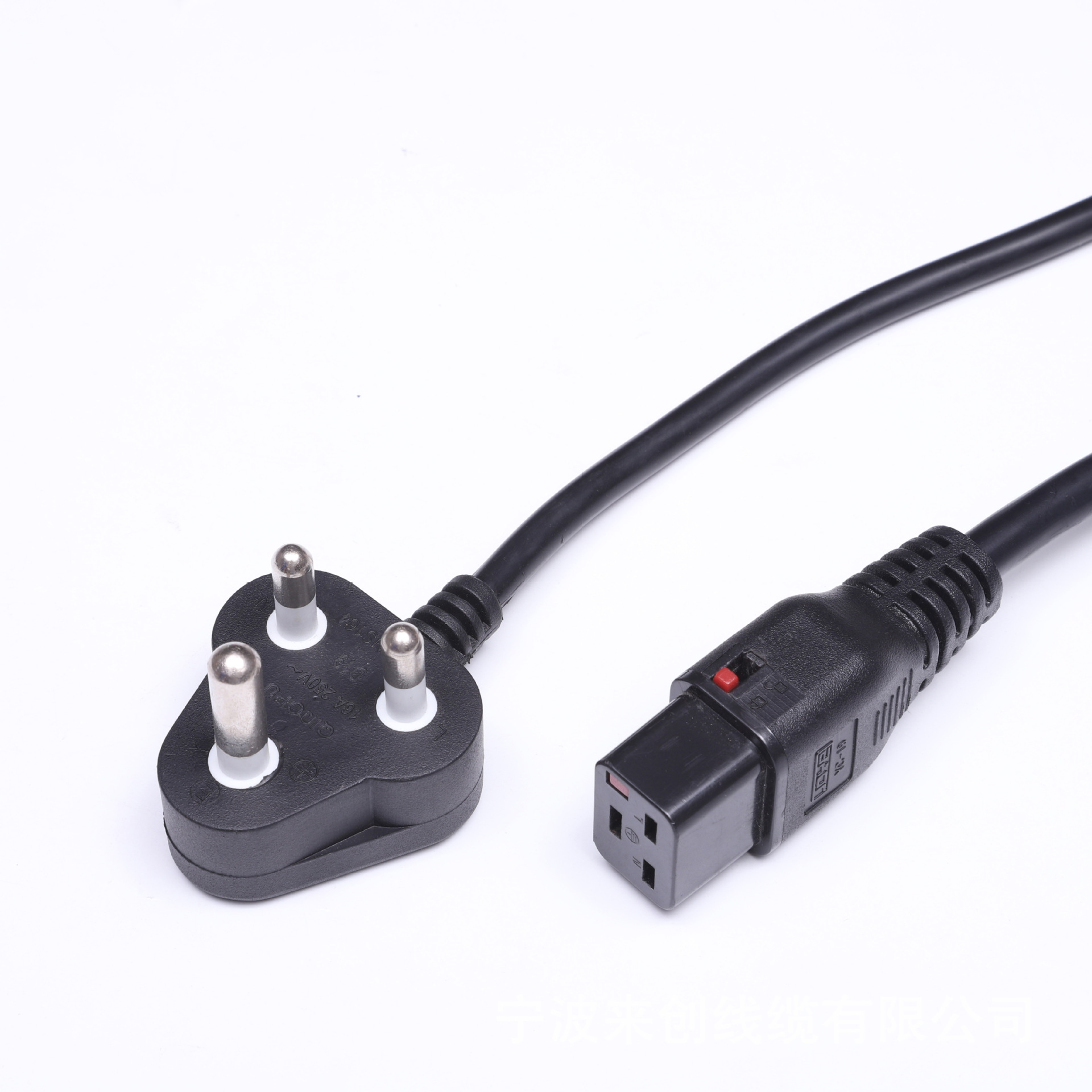 供应生产销售大南非系列插头 大南非插头 带锁品字尾