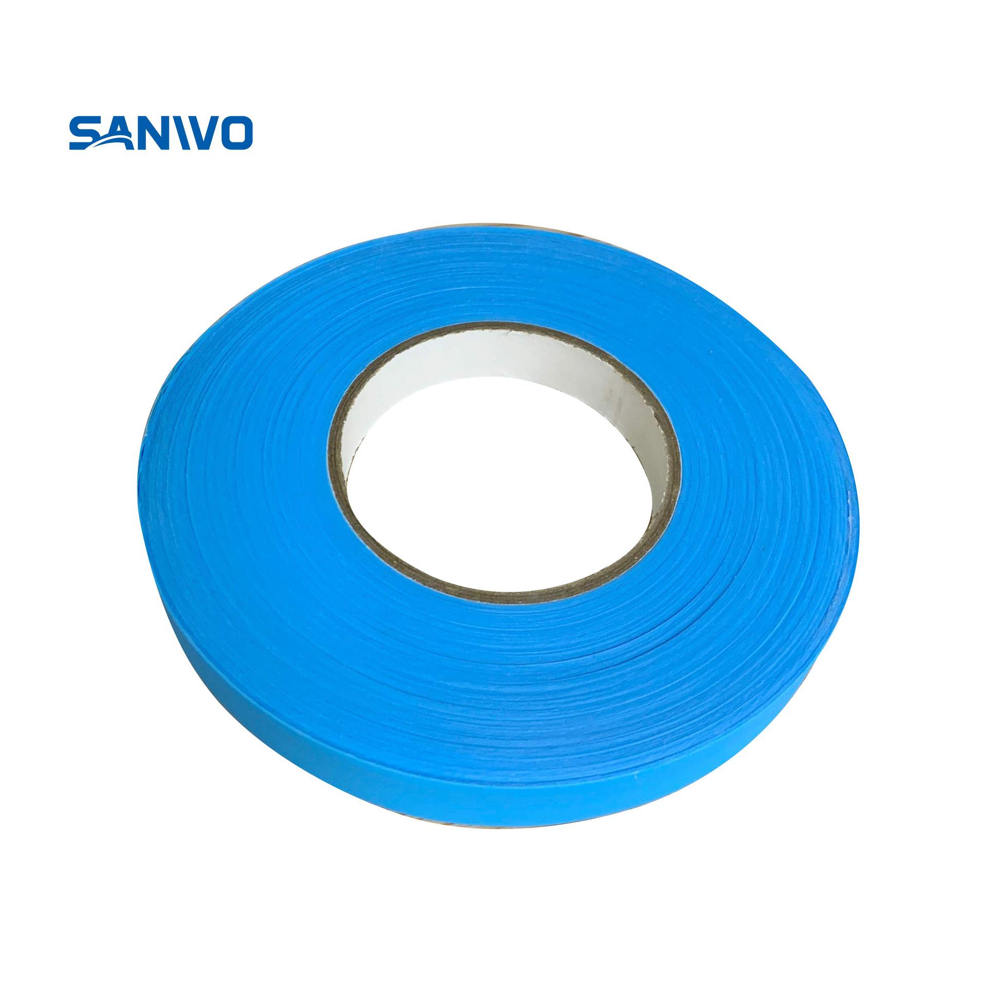 防护服蓝色pe压胶条 eva胶带 无纺布低温胶条 防护服胶条