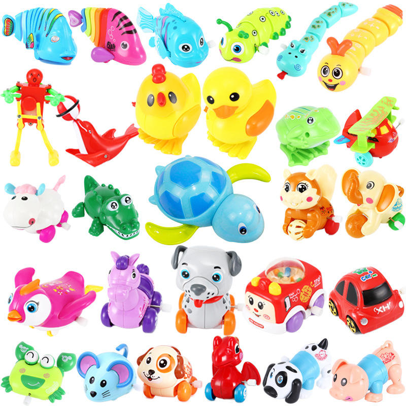 儿童玩具恐龙夜市地摊玩具戏水乌龟卡通机器人跳跳青蛙发条玩具