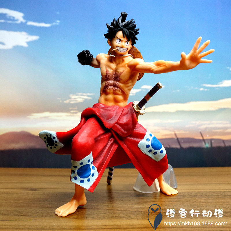 海贼航海王 一番赏 gk和服路飞 和之国 武装色路飞 盒装手办模型