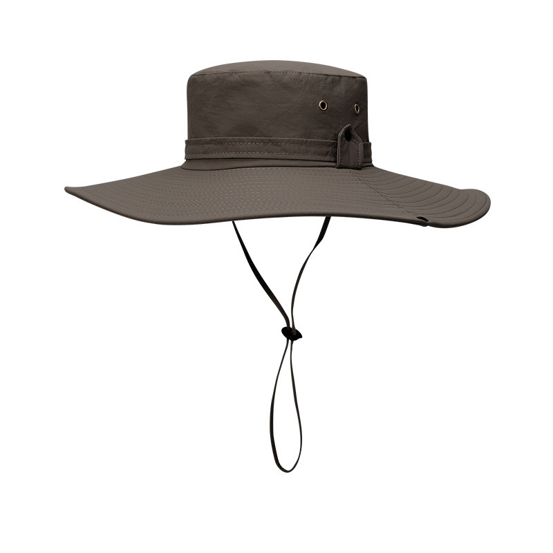 Summer Sun-Shade Fisherman Hat Men's Sun Protection UV Protection Broad-Brimmed Hat Outdoor Fishing Waterproof Quick-Drying European and American Xmz77