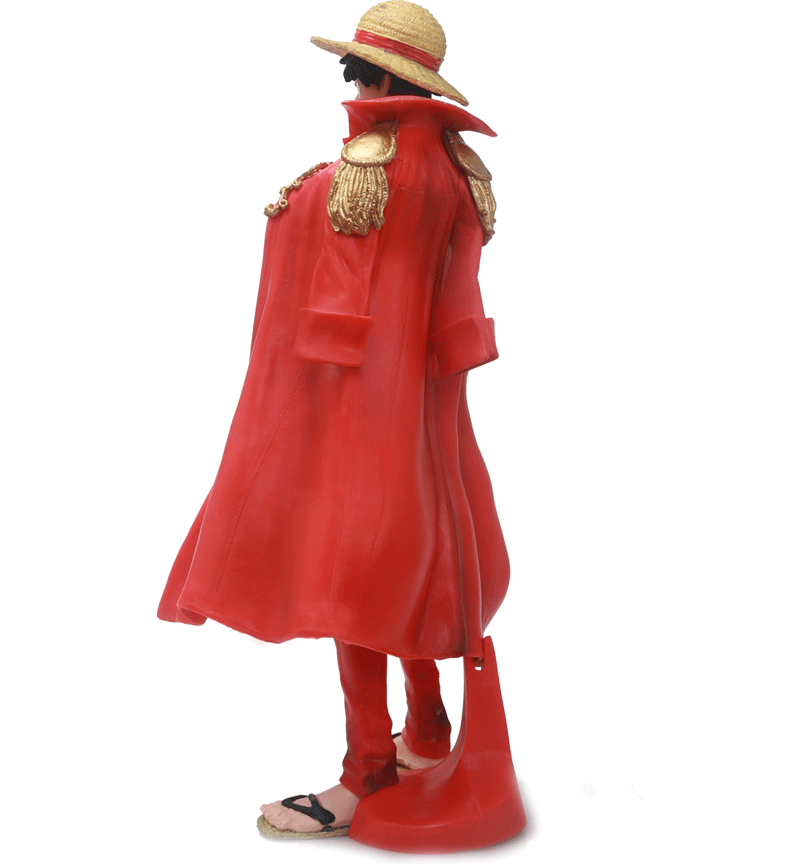 航海王披风红衣路飞手办模型20周年koa草帽小子gk海贼王路飞摆件