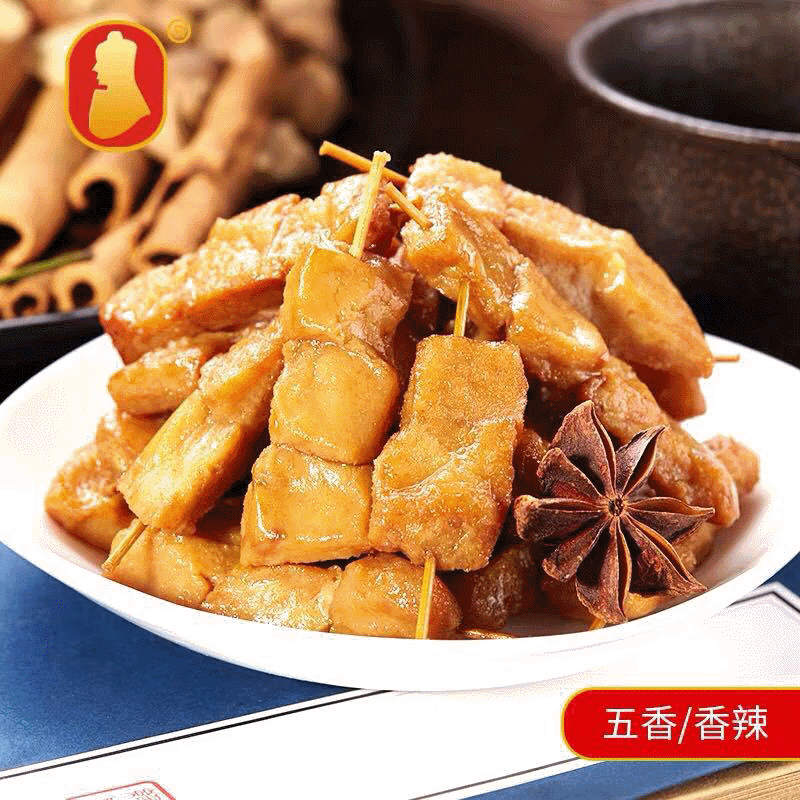 现货批发休闲零食豆腐干老李牌五香干70g豆制品零食批发