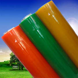 现货供应pvc有色透明pvc超透明薄膜彩色膜幻彩箱包书包手袋压延膜