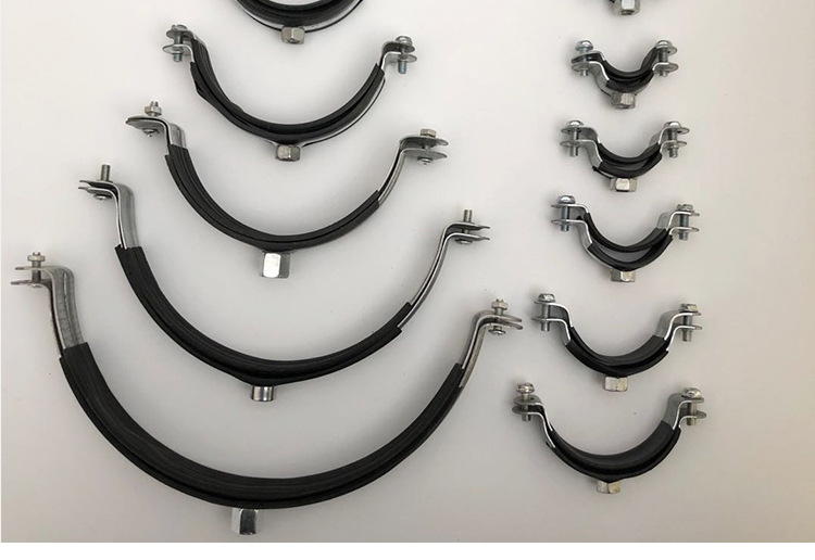 胶皮卡铁皮卡 包胶ppr管卡 重型管卡胶条卡箍镀锌管卡 水管支架