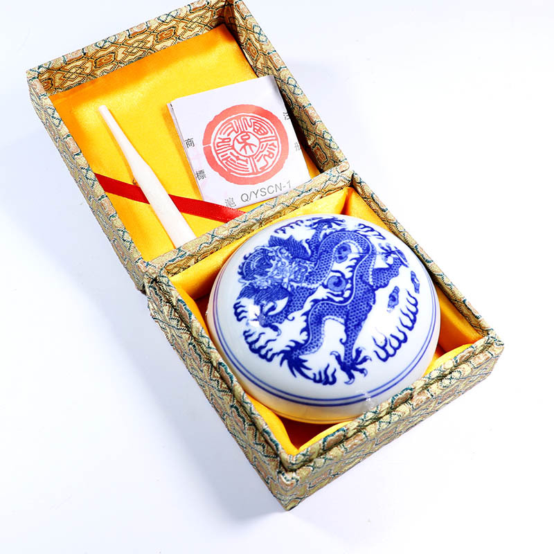 上海西泠印社金色印泥30克60克潜泉牌锦盒装印章篆刻书法书画印泥