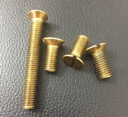 铜沉头一字螺钉gb68一字槽铜螺丝