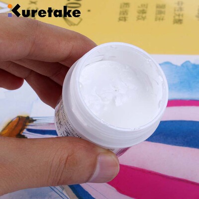 日本白色颜料 白墨液 灵猫水彩高光墨水不透明漫画修正液30ml