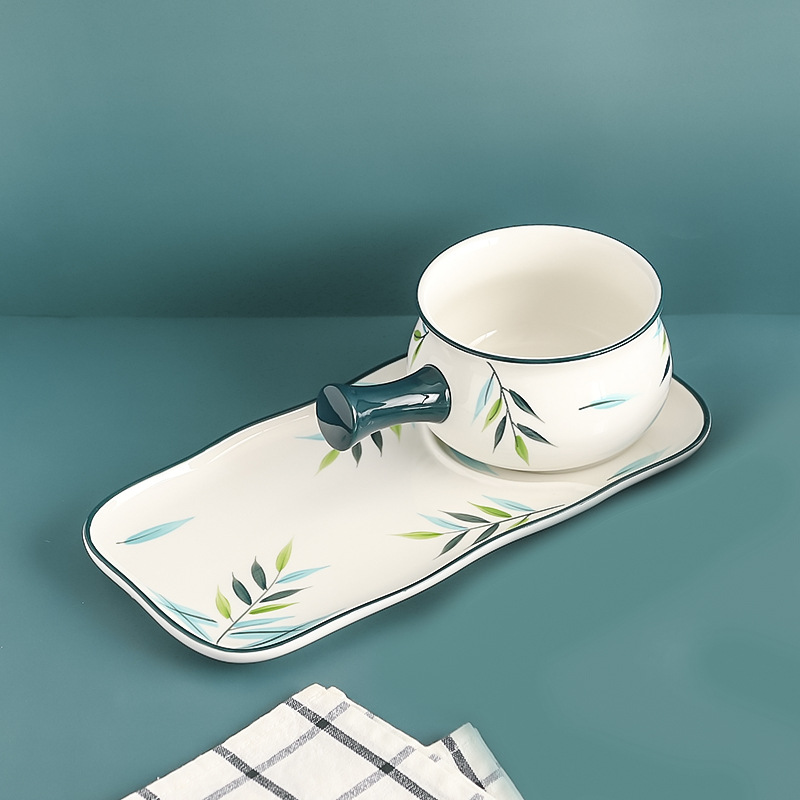 早餐盘瑞兴日式早餐碗盘套装创意造型餐具陶瓷一人食家用儿童网红