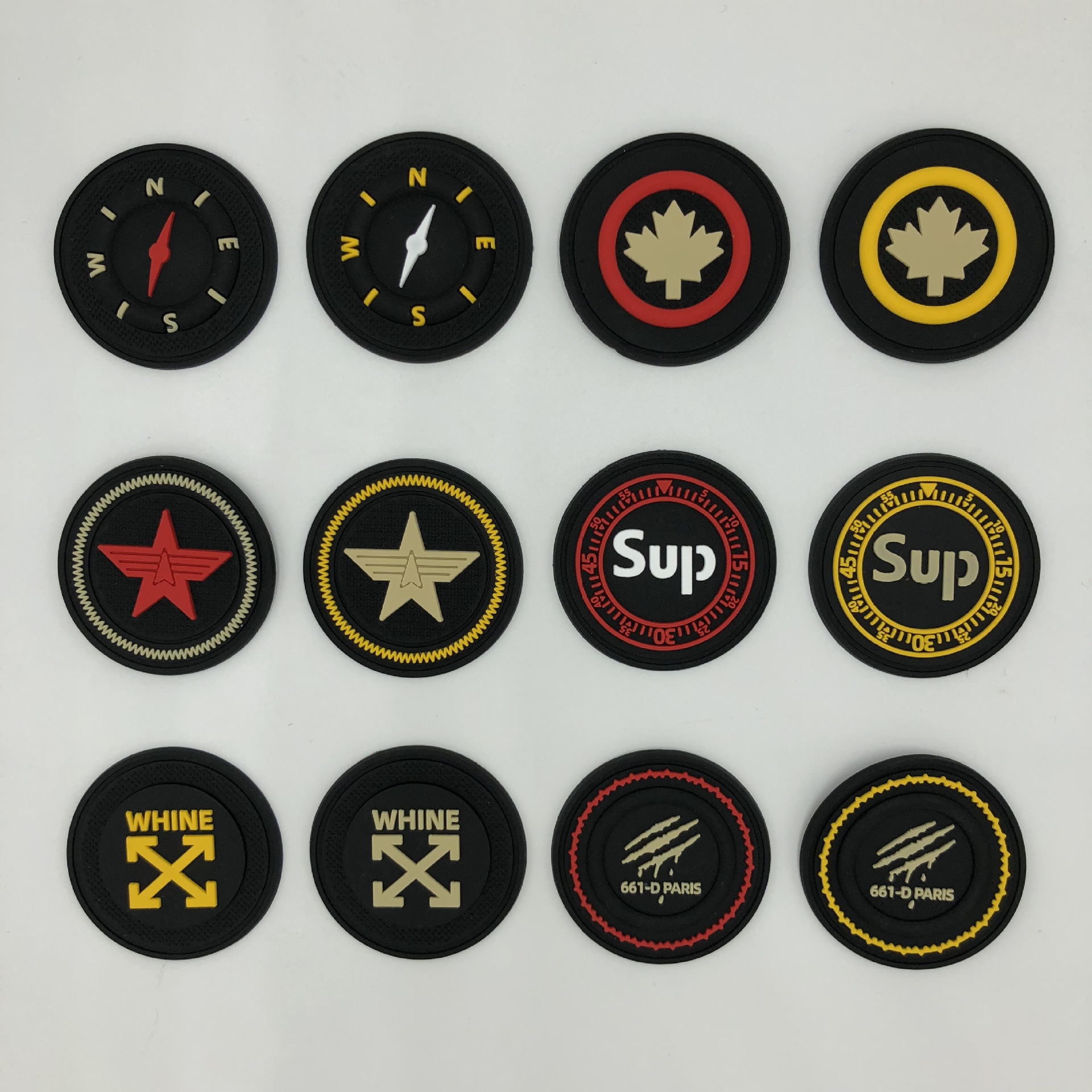 厂家现货批发服装滴塑标牌 定做箱包硅胶商标 pvc软胶皮标 橡胶标