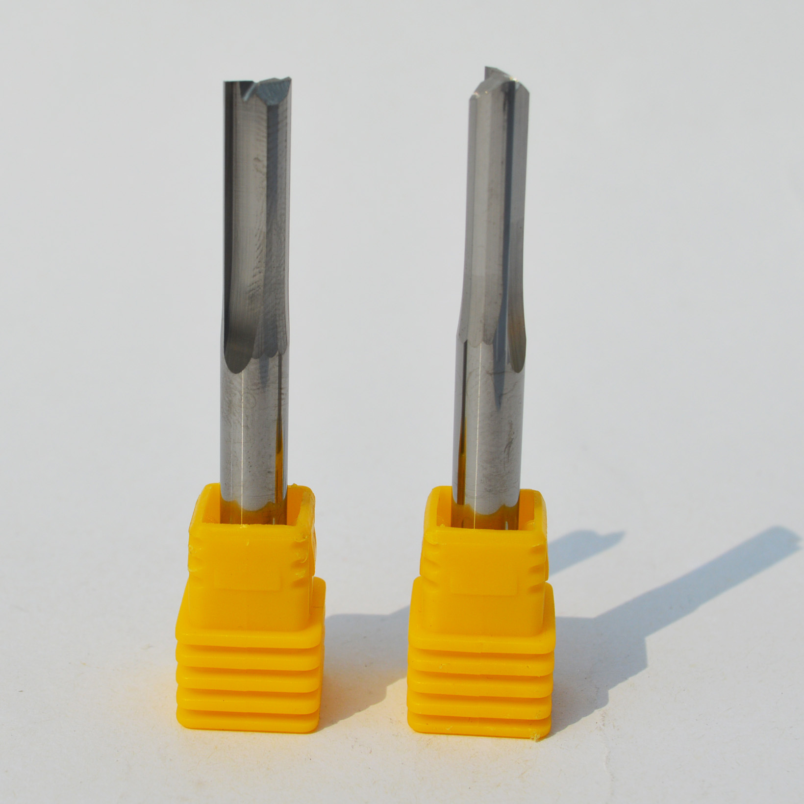 直刀双刃直槽铣刀钨钢刀具雕刻刀密度板切割雕刻机木工二刃开料刀