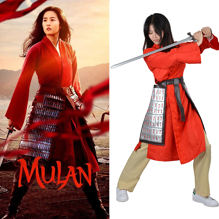 cosplay花木兰真人同款汉服mulan角色扮演花木兰电影服装现货批发