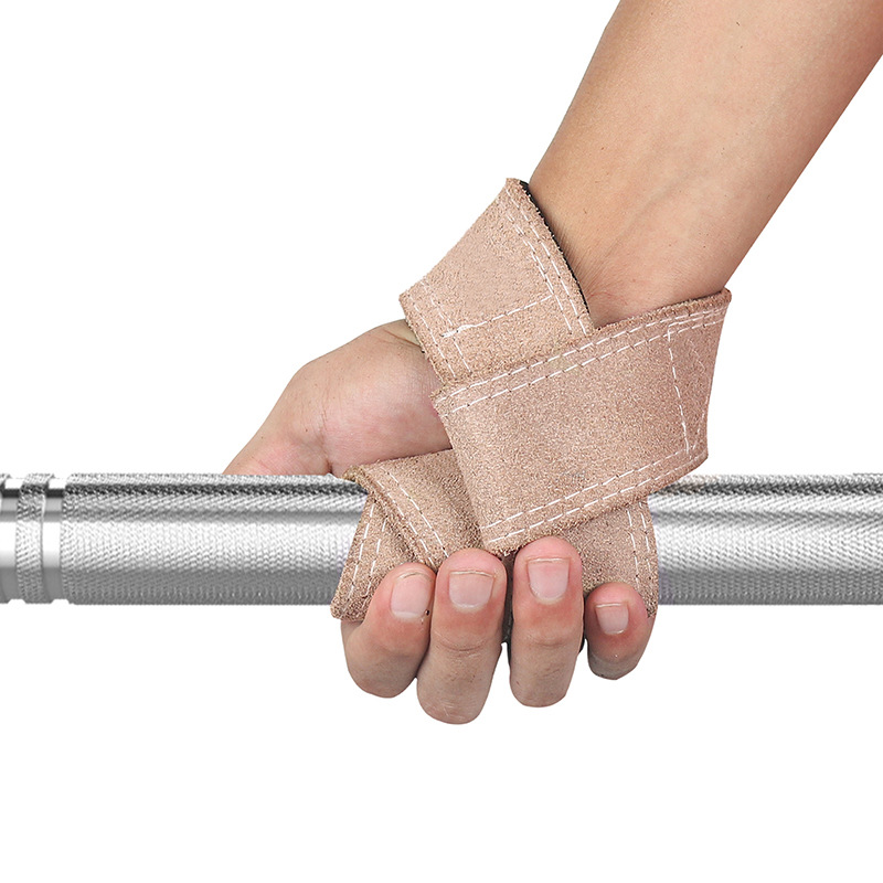 牛皮助力带护腕绷带加厚握力带男女运动健身护腕硬拉单杠引体向上