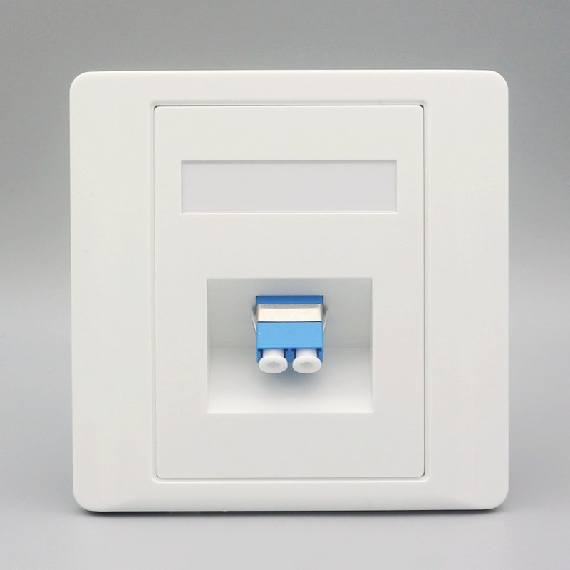 86型光纤插座四芯lc法兰盘耦合器光纤面板双口sc光纤网络信息接口