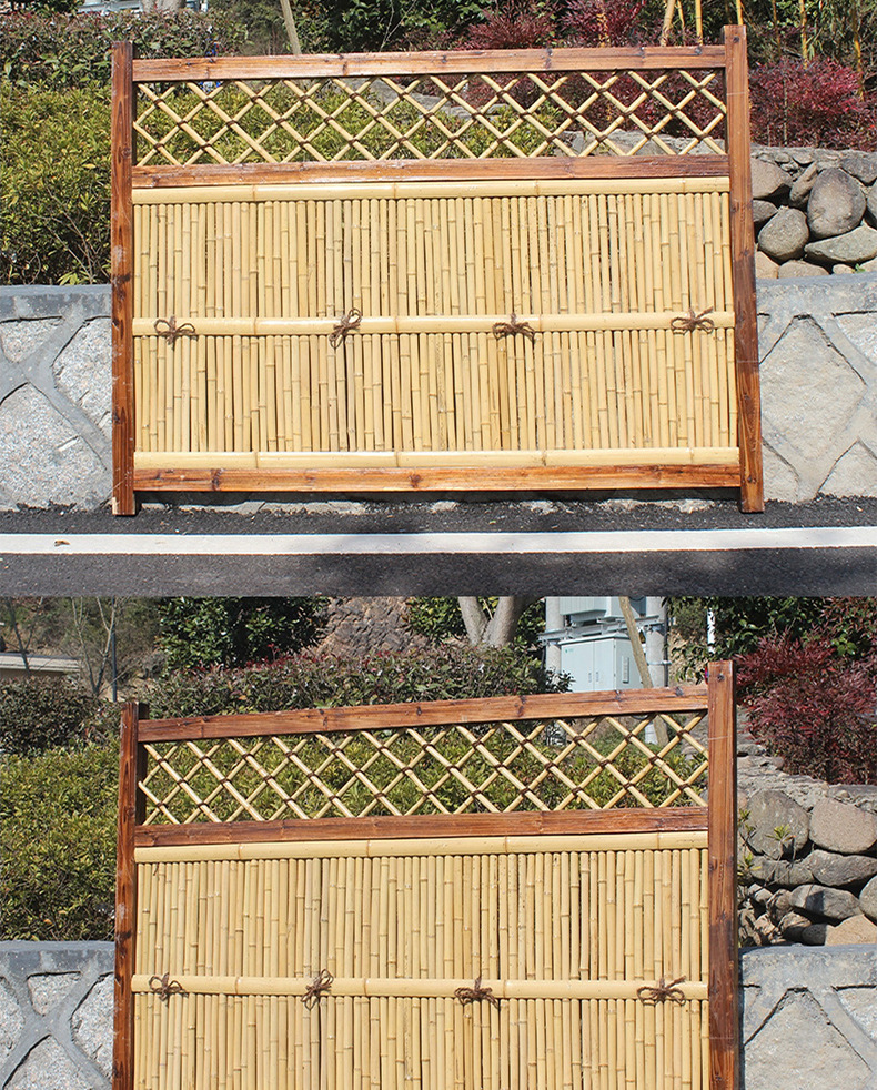 乡村院子围栏庭院别墅围墙栅栏护栏日式民宿花园竹篱笆围栏批发