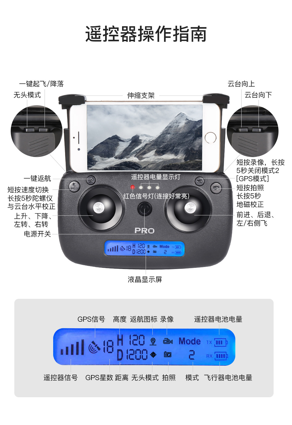 zll sg906pro兽2三轴自稳云台gps4k高清航无人机四轴飞行器