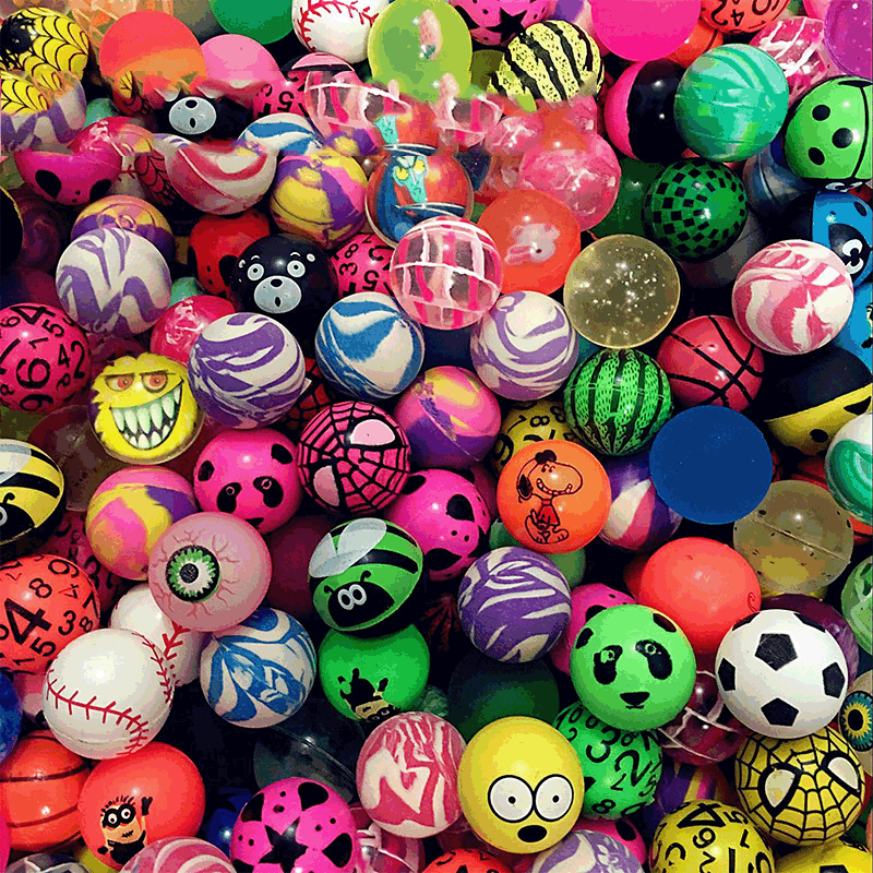 32号一元扭蛋机专用混装弹力球 儿童玩具跳跳球 弹弹球 厂家直供