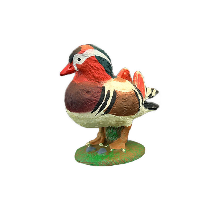 实心儿童仿真动物玩具鸳鸯野生动物模型中国官鸭认知礼品摆件