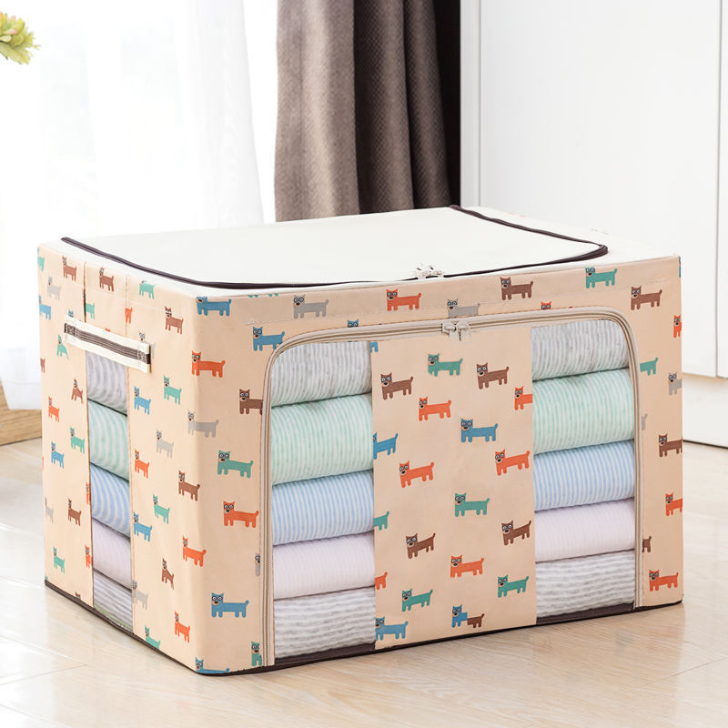 Wardrobe Collect Clothes Storage Box Fabric Oxford Cloth Finishing Box Box Bag Foldable Clothing Bag Household Appliances