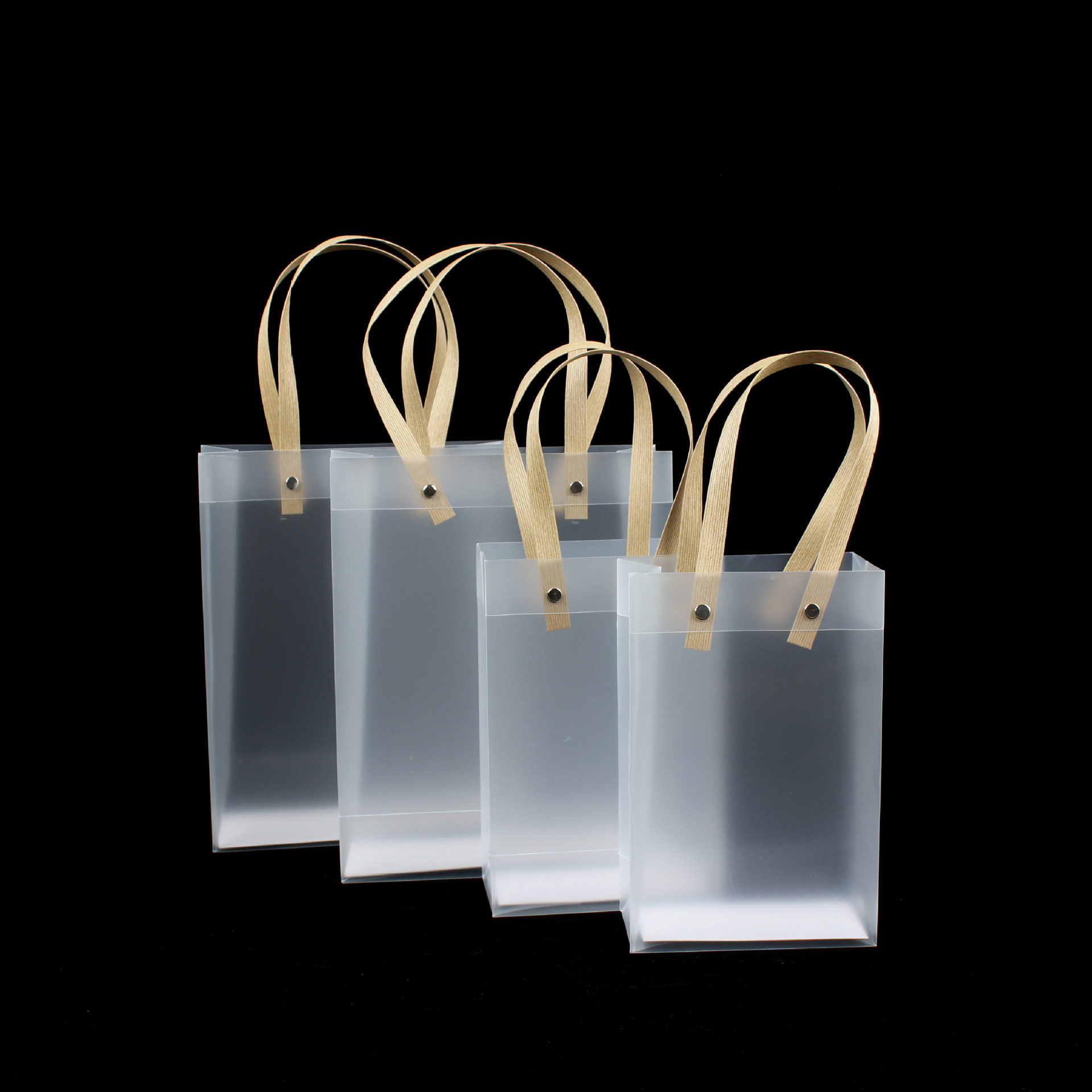 pvc透明手提袋批发pp磨砂服装礼品袋伴手礼包装袋子定制