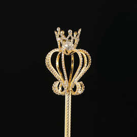 层次清晰色泽鲜亮皇冠型权杖 可来样定制精美潮流皇冠魔法仙女杖