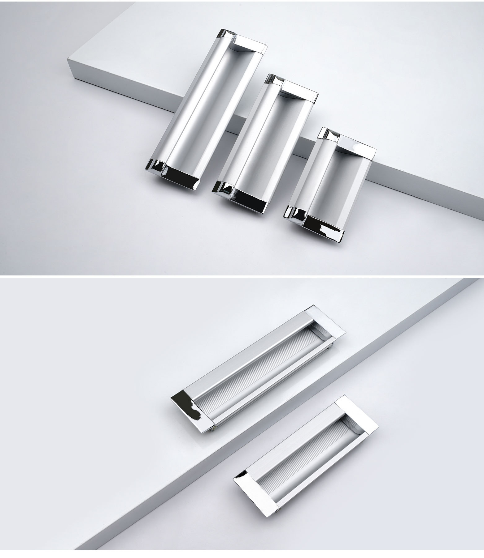 厂家直销柜门拉手家具五金配件橱柜暗扣手衣柜隐形拉手抽屉门把手