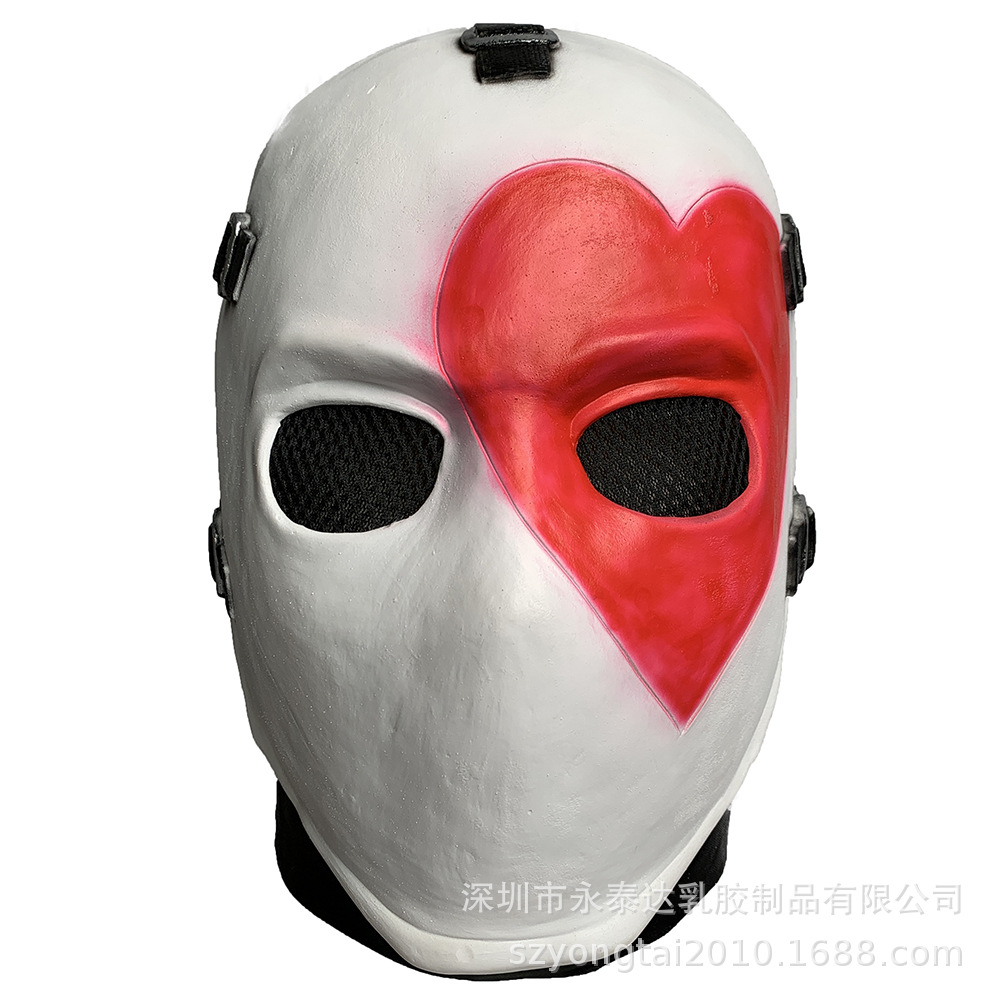 堡垒之夜扑克脸面具头套 装扮游戏cosplay道具fortnit万圣节舞会