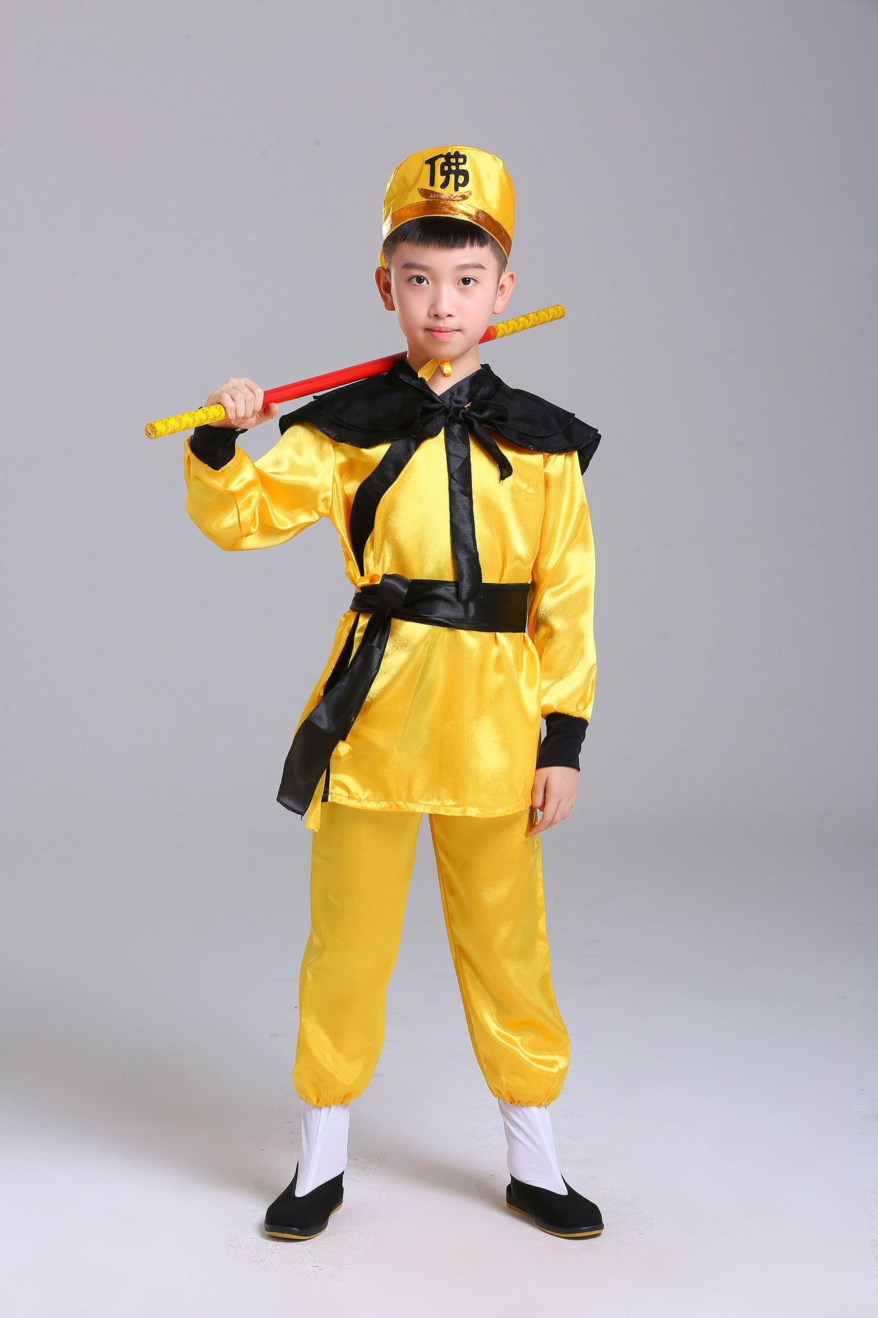 猪八戒表演服装儿童八戒演出服装钉耙兵器全套猪八戒服装道具全套