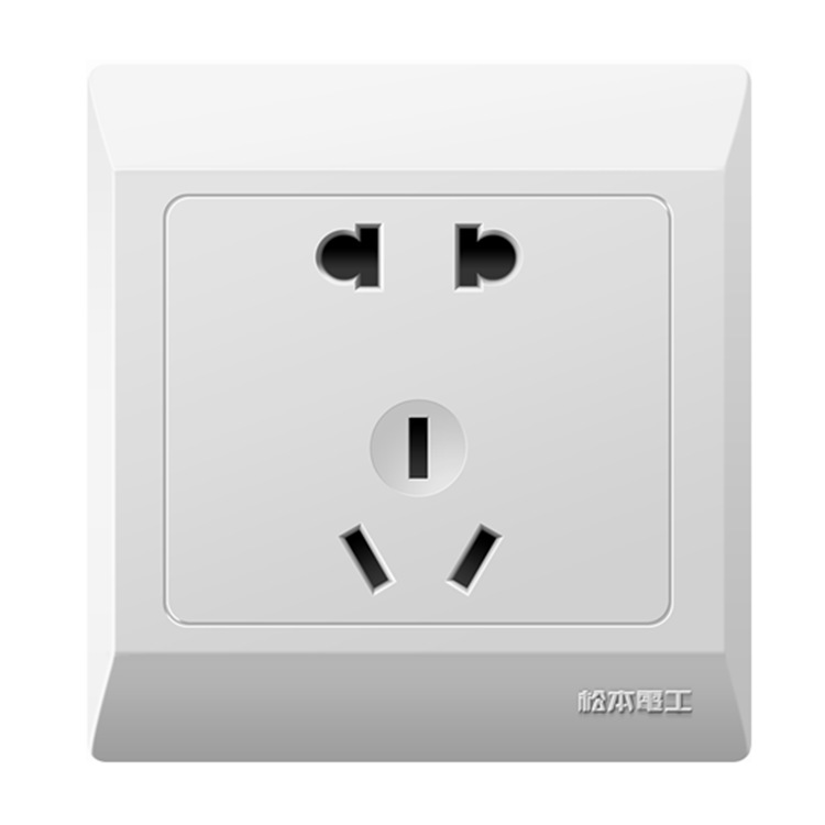 松本电工开关c5系列家用一位双控二三插电视电脑门铃空白开关面板
