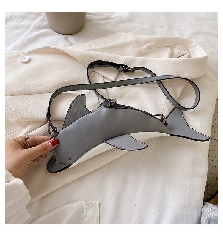 个性鲨鱼包包女 2020夏天潮新款时尚ins网红抖音潮百搭单肩斜挎包