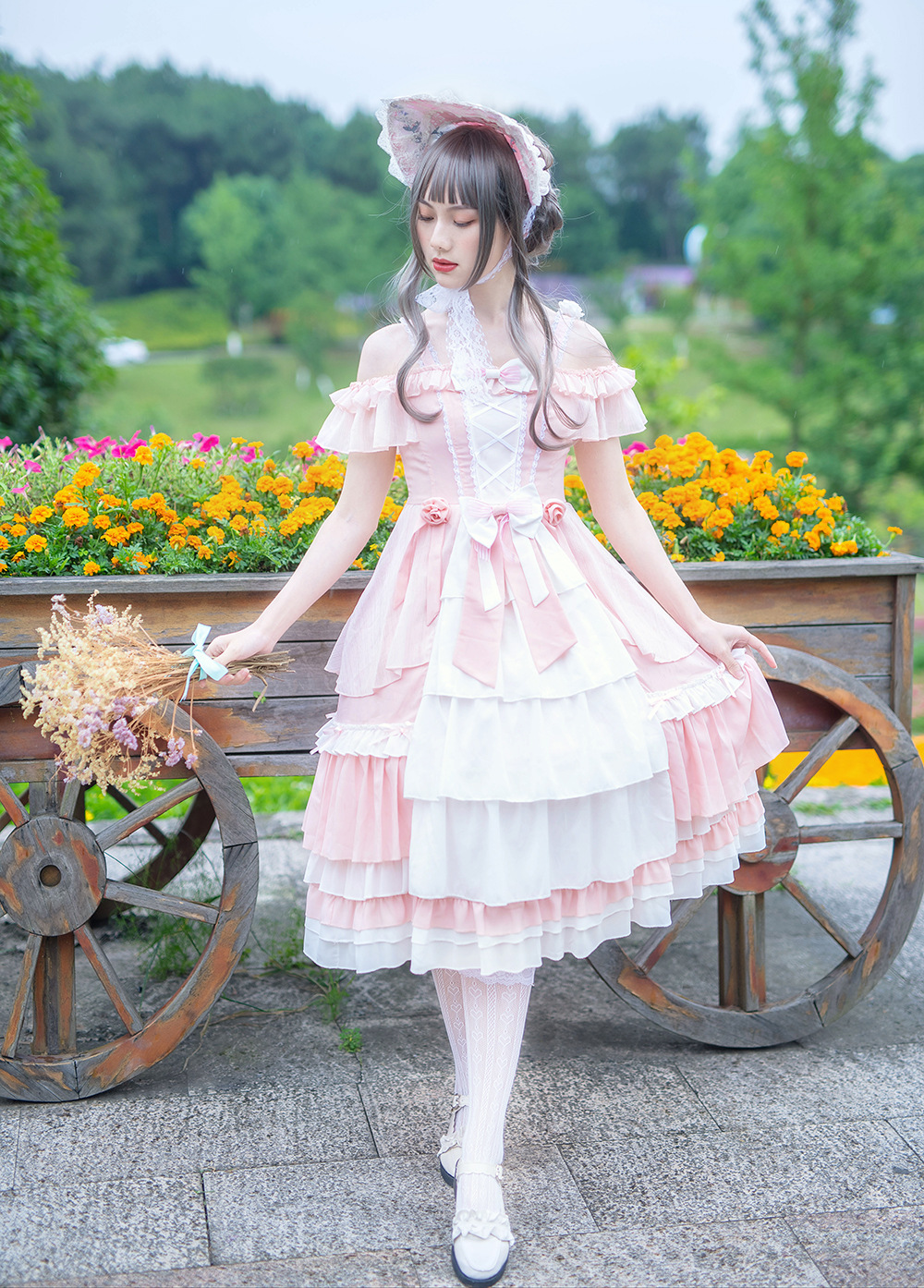 壹品工匠-原创设计新款【蔷薇少女】洛丽塔洋装lolita裙子花嫁 夏