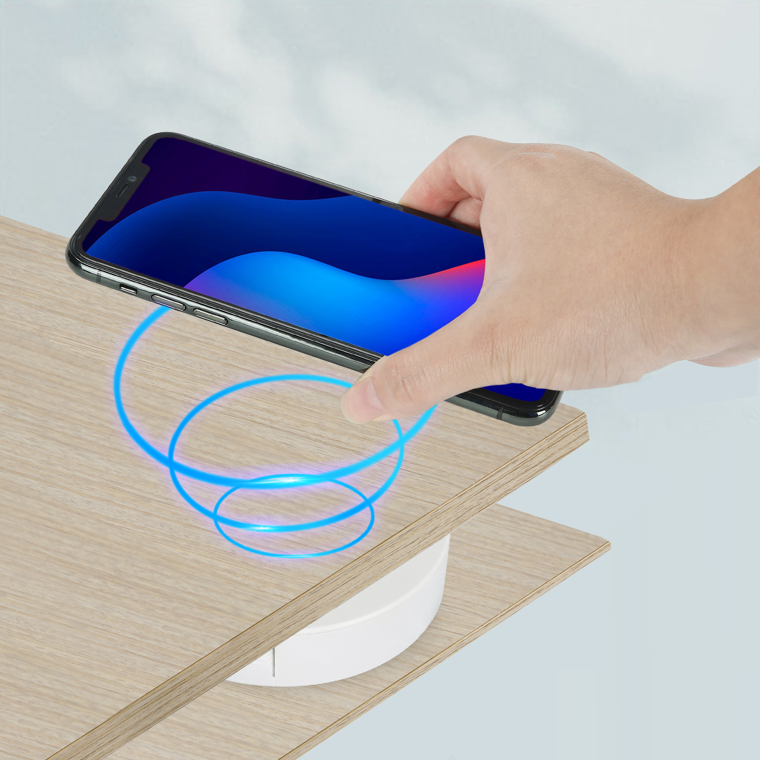 远距离嵌入式充电器智能家具配件隔空15-20mm无线充电器