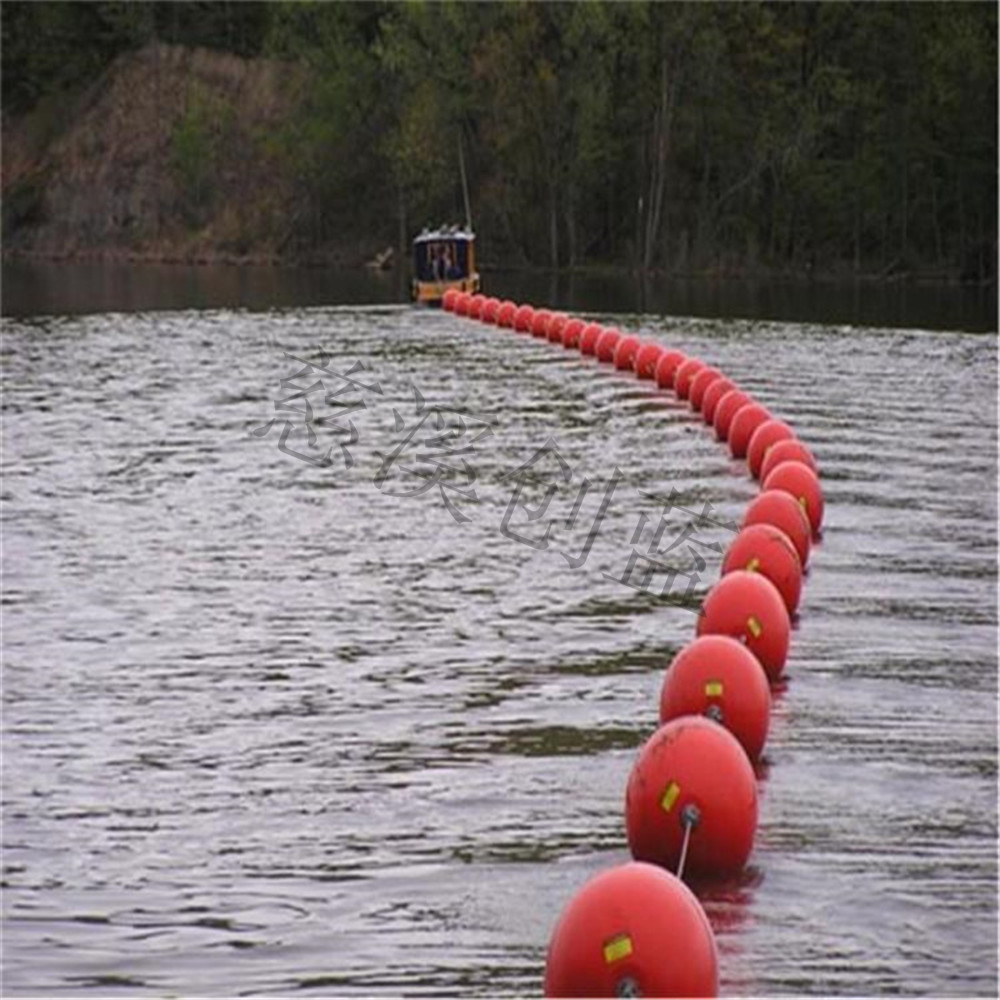 热卖600mm泳池浮球 海岸线隔离塑料圆球 水上乐园危险警示标志