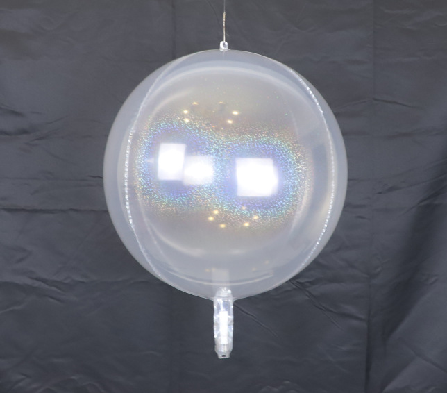 跨境专供厂家22寸镭射4d球新年圣诞款 节日气氛铝膜装饰气球布置