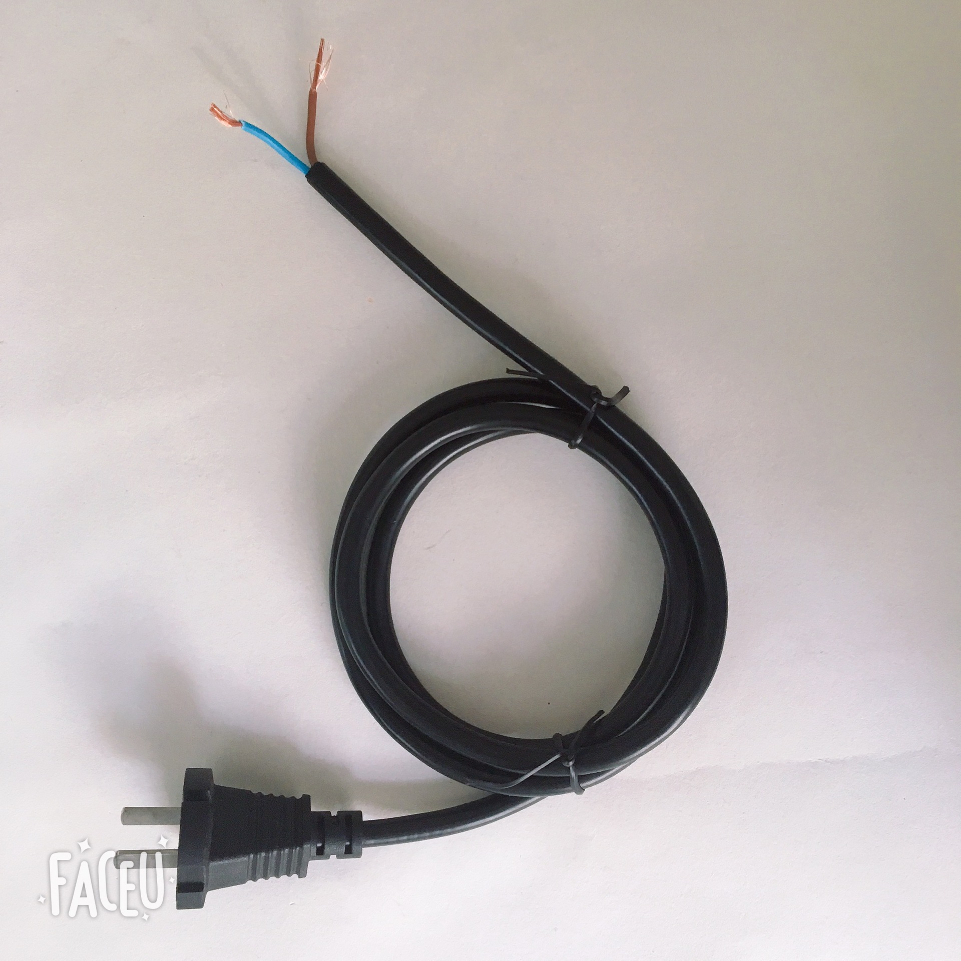 中标插头二极电源插头 铜制吸尘器专用插头 电动工具专用电源线