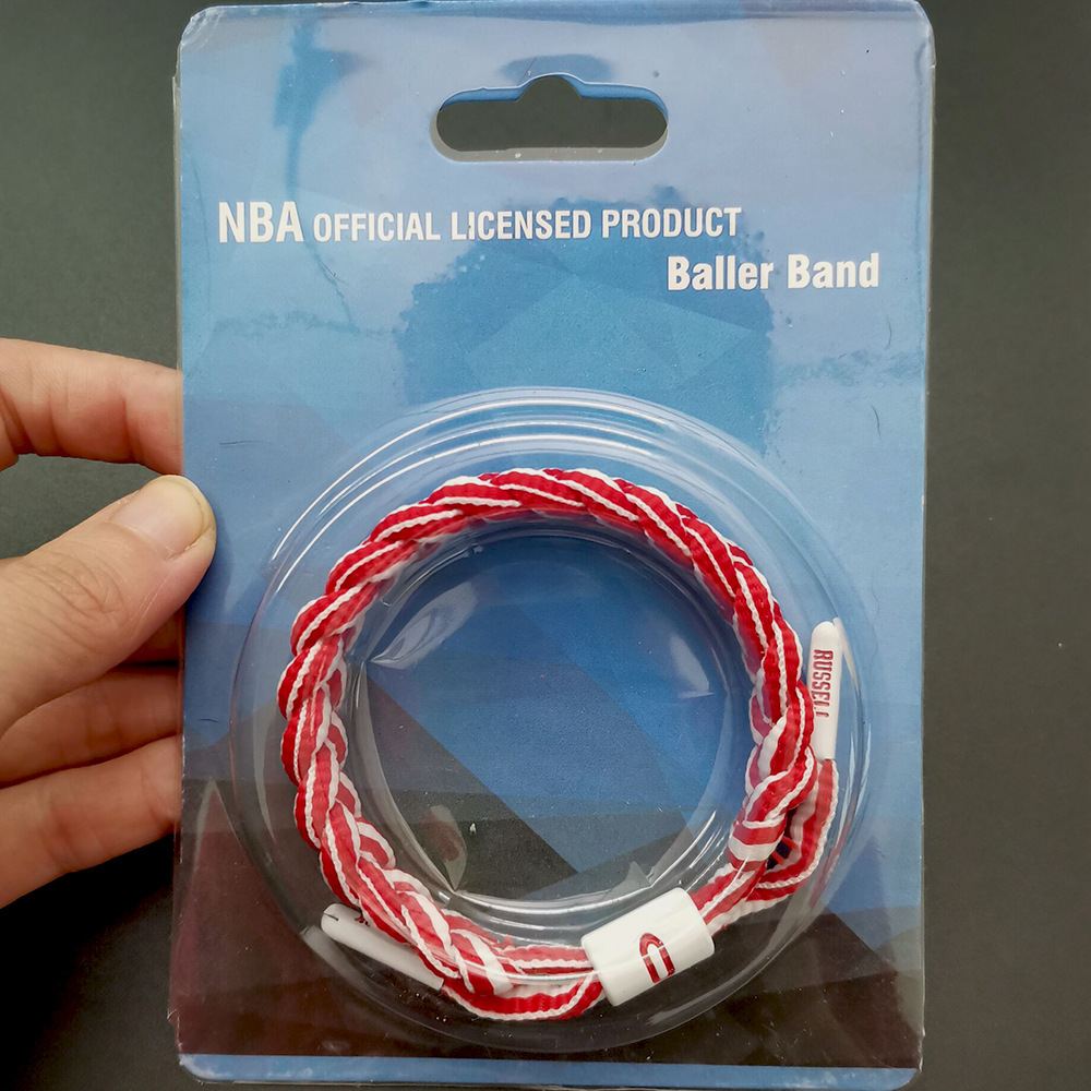 小狮子nba球星篮球手环科比詹姆斯足球c罗梅西鞋带编织手绳包装盒