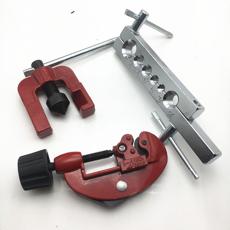 英制铜管扩管器套装偏心扩口器空调冰箱制冷维修公制扩孔器工具