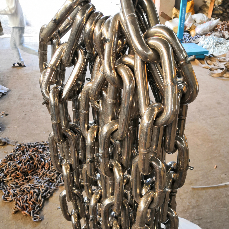 304起重机配件不锈钢链条 锰钢镀锌起重吊装链条长环圆环链链条