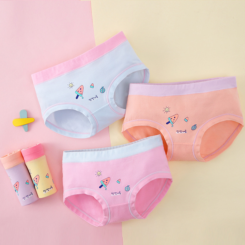 女童内裤纯棉3儿童4三角5女宝宝短裤头9-10-11岁中大童小女孩四角