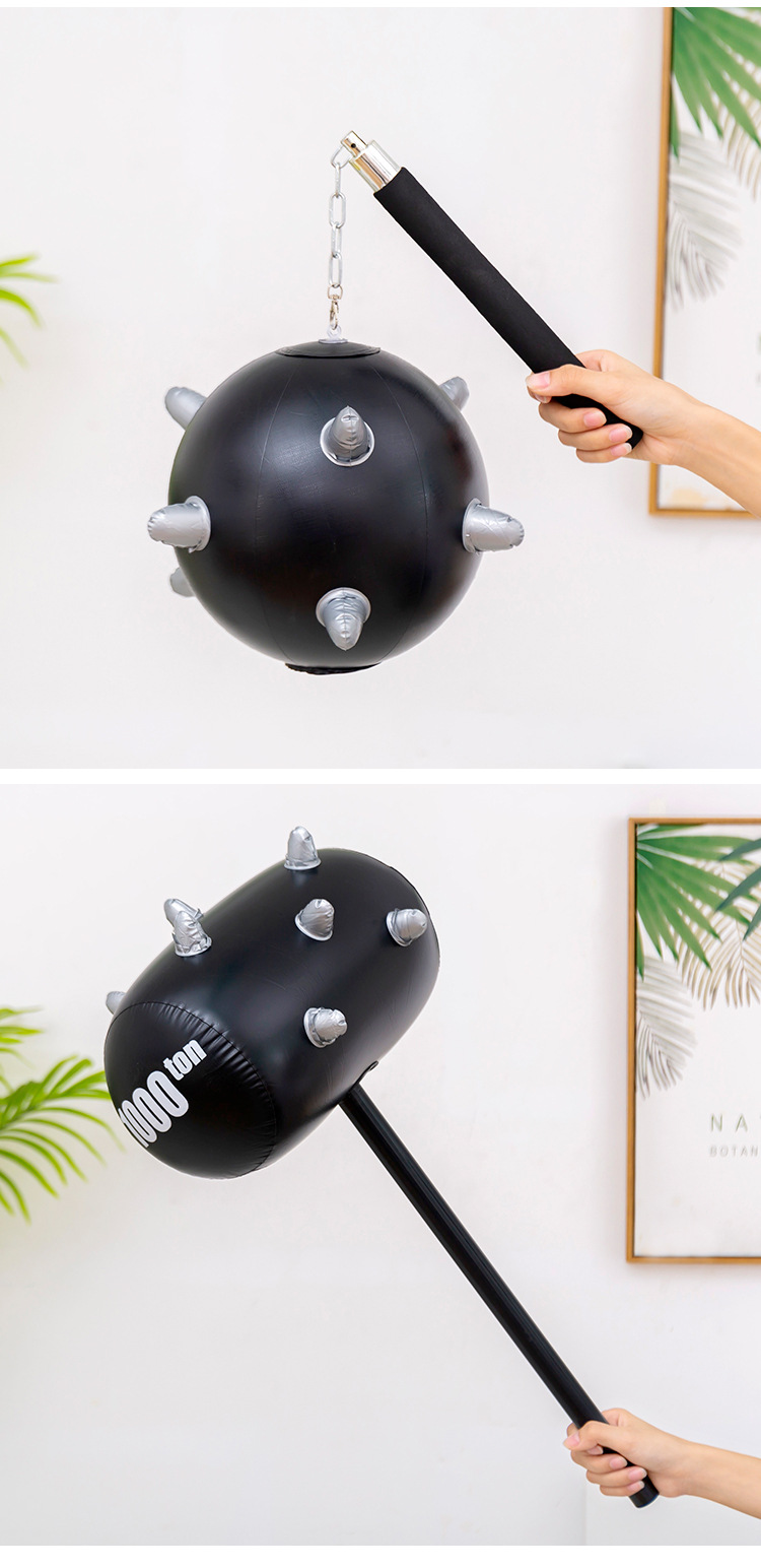 充气锤狼牙锤大号流星锤大圆锤地摊夜市义乌货源地推微商扫码礼品