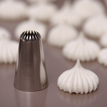 裱花嘴1m微曲6齿852一步成型玫瑰花嘴 104号花瓣花嘴曲奇蛋糕花嘴