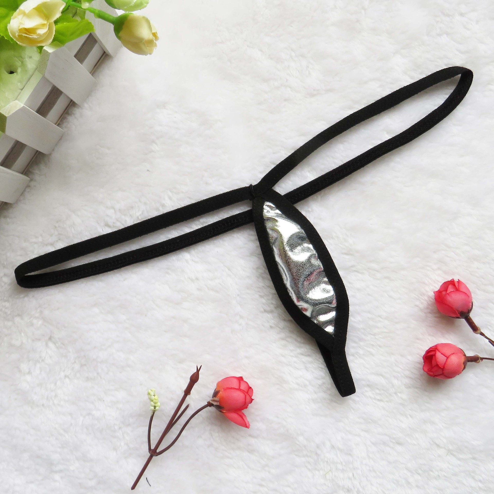 跨境情趣内裤性感女性内衣低腰迷你丁字裤速卖通ebay漆皮内裤