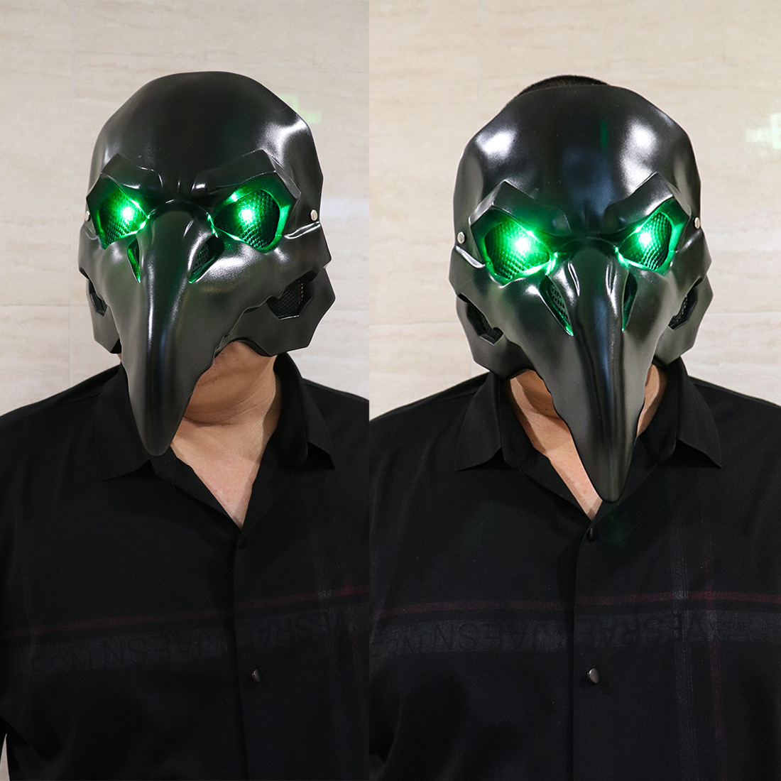 万圣节cos瘟疫蒸汽医生鸟嘴面具朋克面具pvc瘟疫医生面具一件代发