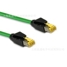 4绿色profinet通讯电缆 pn通信网线 工业屏蔽网线 zhaolong 兆龙