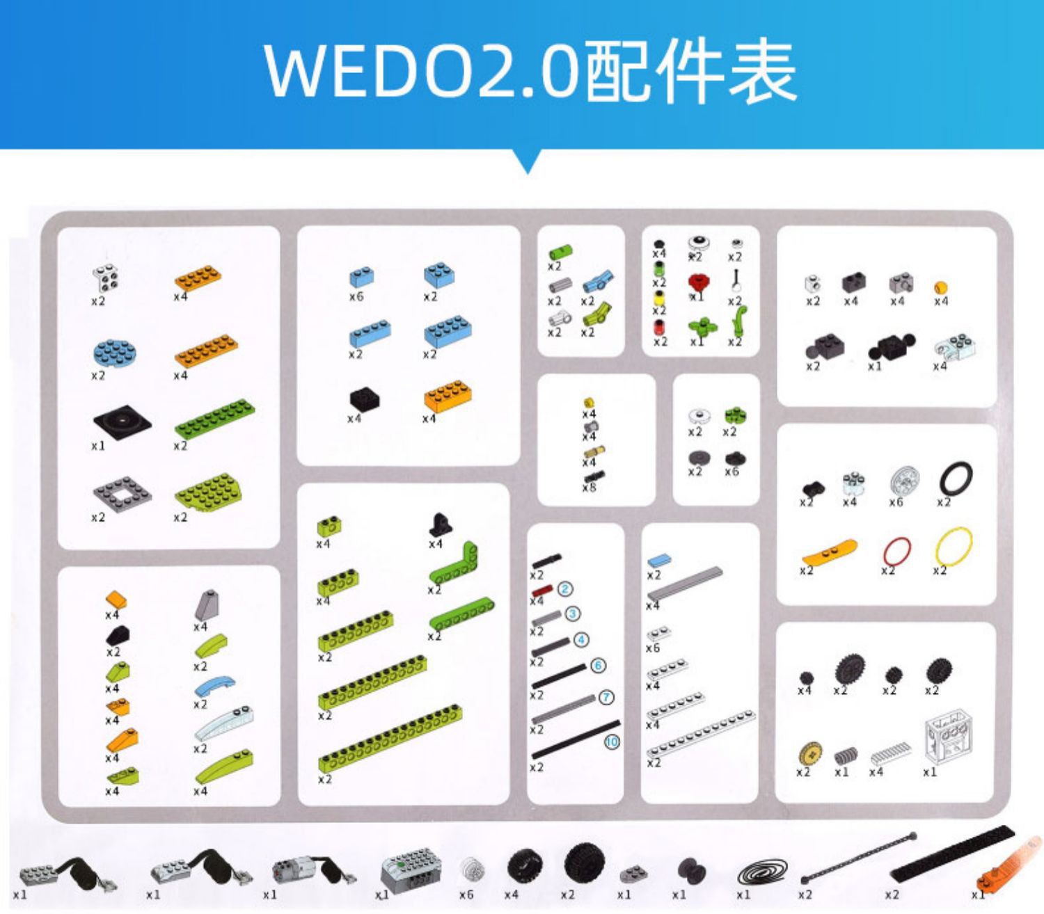 wedo教具清单图片