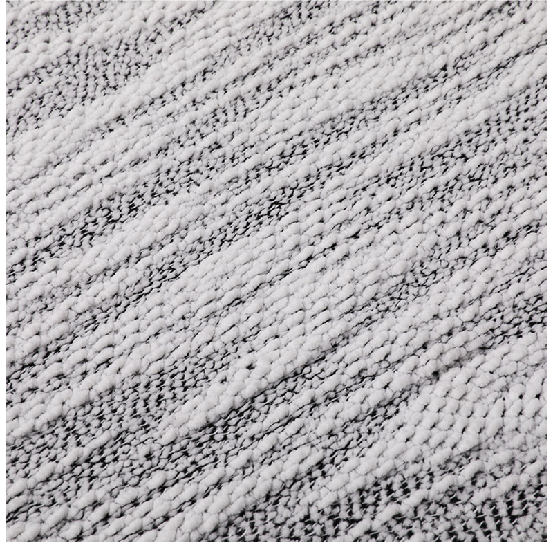 提花雪尼尔厂家供应家居家纺灰白色单面雪尼尔面料涤纶提花雪尼尔