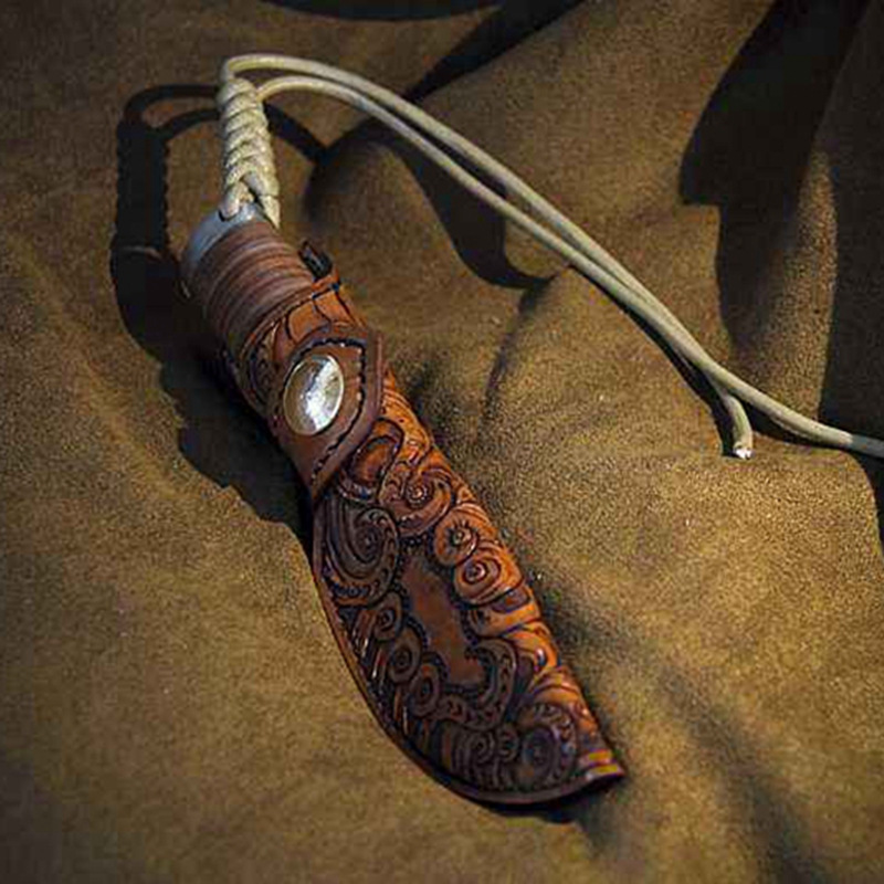 厂家定制刀具刀套 水果刀刀鞘收纳皮套 皮质刀刃保护皮套子